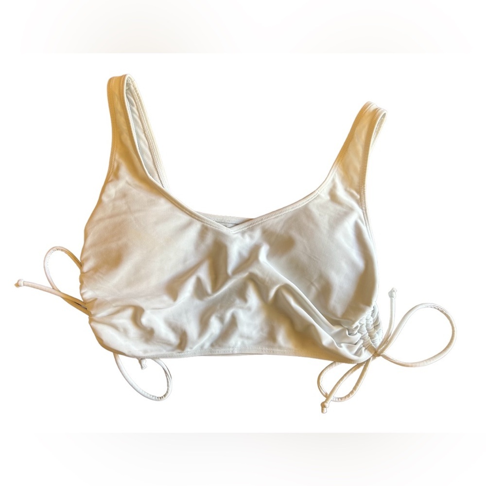 SHEIN Bikini Top, White, Size L